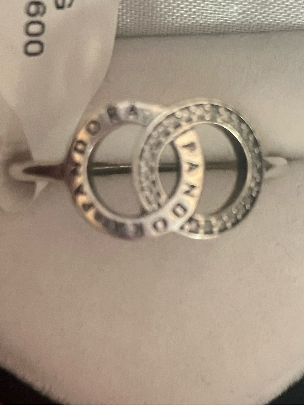Pandora Silver Interlocking Circle Ring - Silver